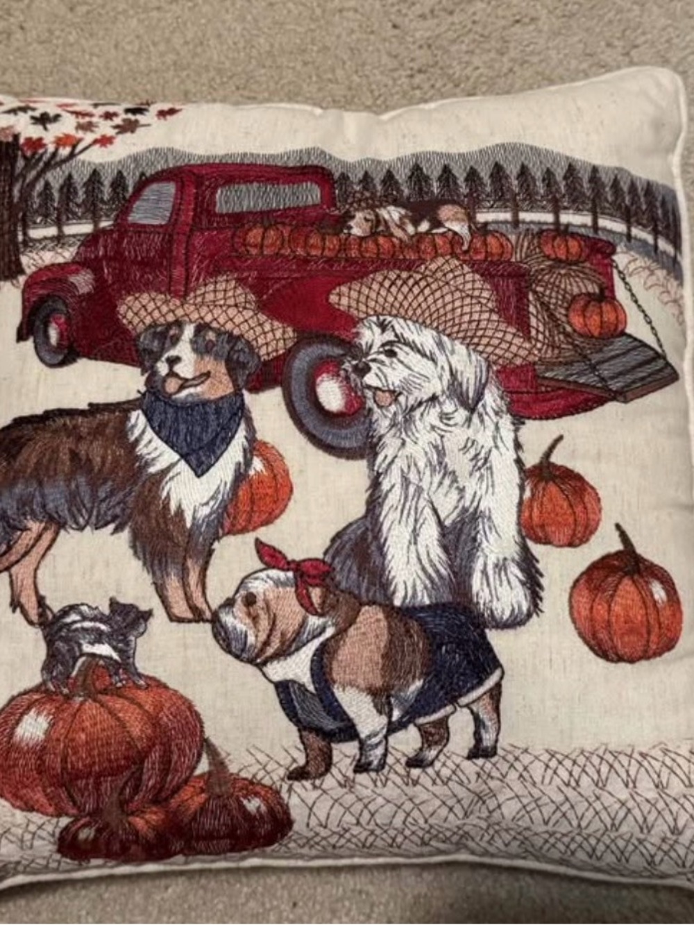 Fall decorative throw pillow